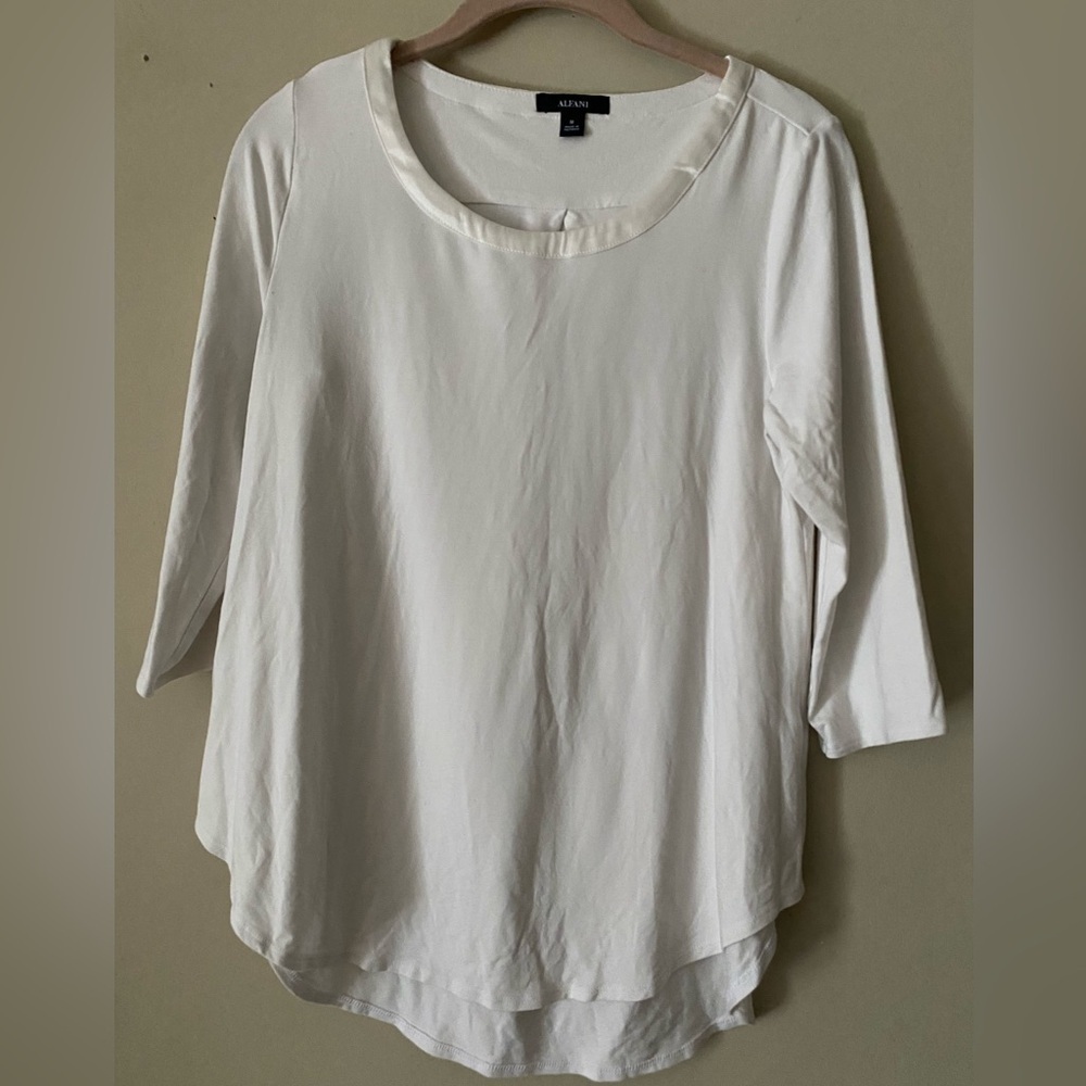 Alfani Satin Trim Top M